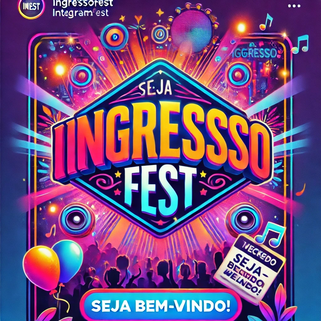 IngressoFest Boas-Vindas